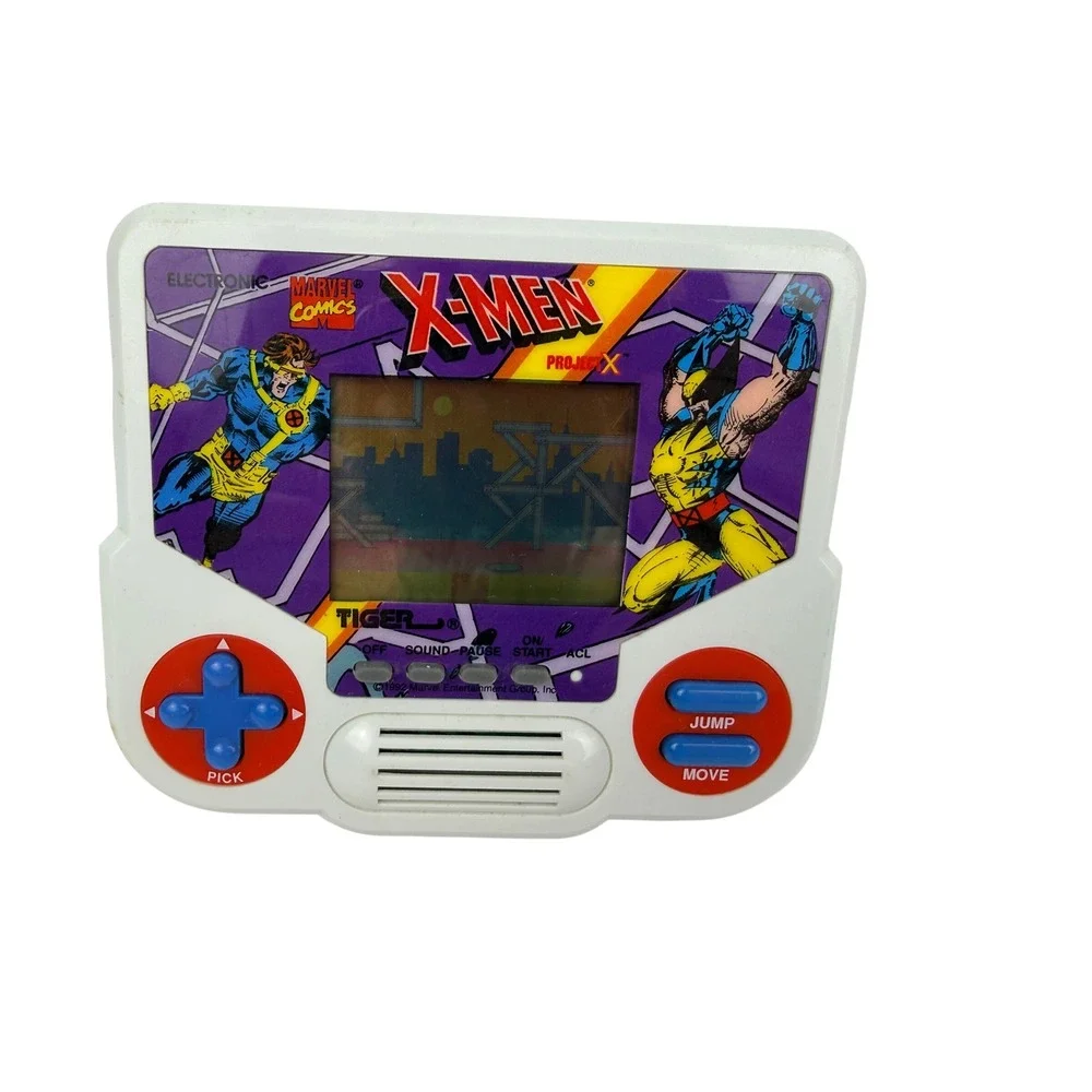 X-Men Project X Handheld Video Game Marvel Vintage 1988 Tiger TESTED BH